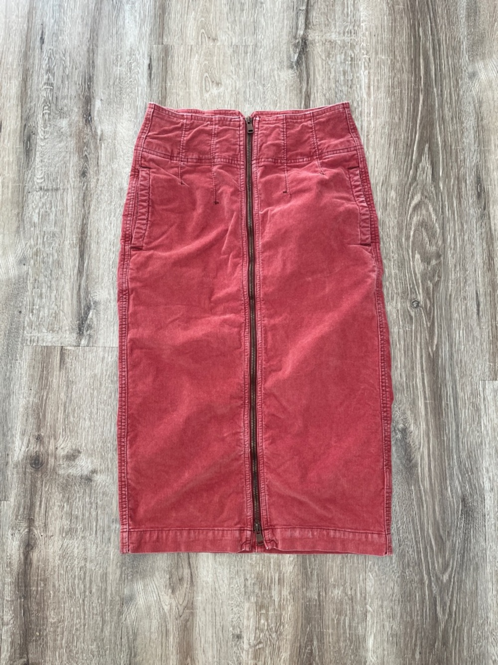 We The Free Rose Pink Midi Skirt